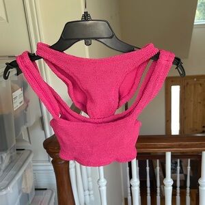 Hunza G bikini bright pink. One size.
